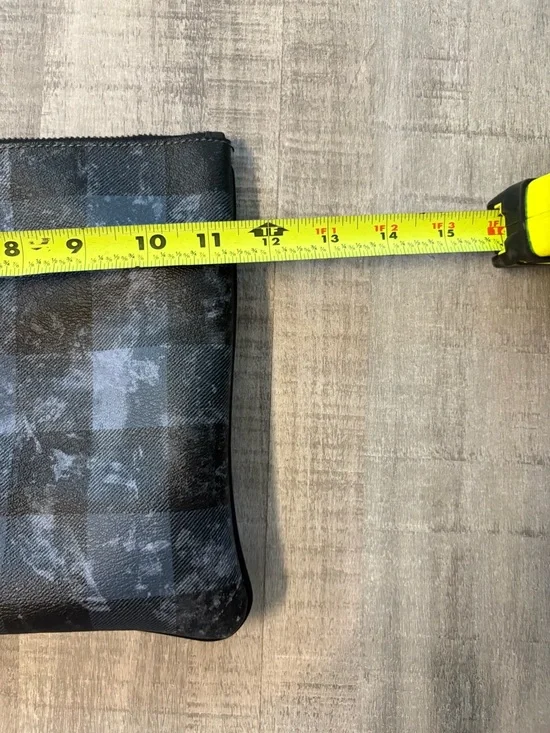 COACH Large Pouch Buffalo Plaid - Picture 8 of 8